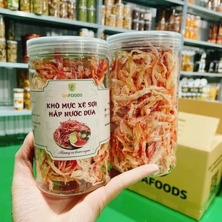 Mực xé sợi hấp nước cốt dừa hũ 200GR ăn là nghiền!