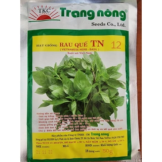 Hạt Giống Rau Quế TN 12 (Gói 50G)