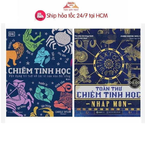 Sách -  Chiêm Tinh Học - Vận Dụng Trí Tuệ Về Các Vì Sao và Toàn thư chiêm tinh học nhập môn (Lẻ tùy chọn)