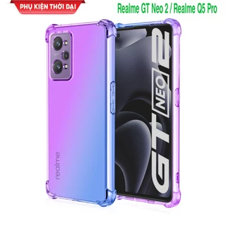 Ốp lưng Realme GT Neo 2 / Realme Q5 Pro / GT Neo 3 / GT Neo 5 dẻo đa sắc lồi 4 góc chống sốc chống va đập mạnh