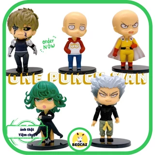 Mô Hình One Punch Man Saitama Garou Genos Tatsumaki Một Cú Đấm trang trí chibi dễ thương an toàn bền màu tiệm Beocaz