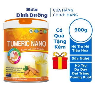 Sữa nghệ Turmeric Nano 900g dành cho người đau dạ dày, Tá tràng, Đại tràng, Đường ruột, Hệ tiêu hóa