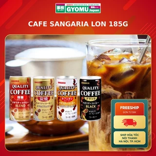 Cafe đen, Cà phê sữa Sangaria lon 185g nội địa Nhật Bản