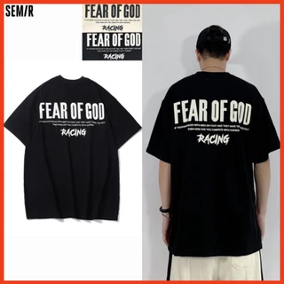 Áo fear of god racing essentials thun vải cotton áo from rộng unisex tay lỡ cổ tròn Semir sabistores1