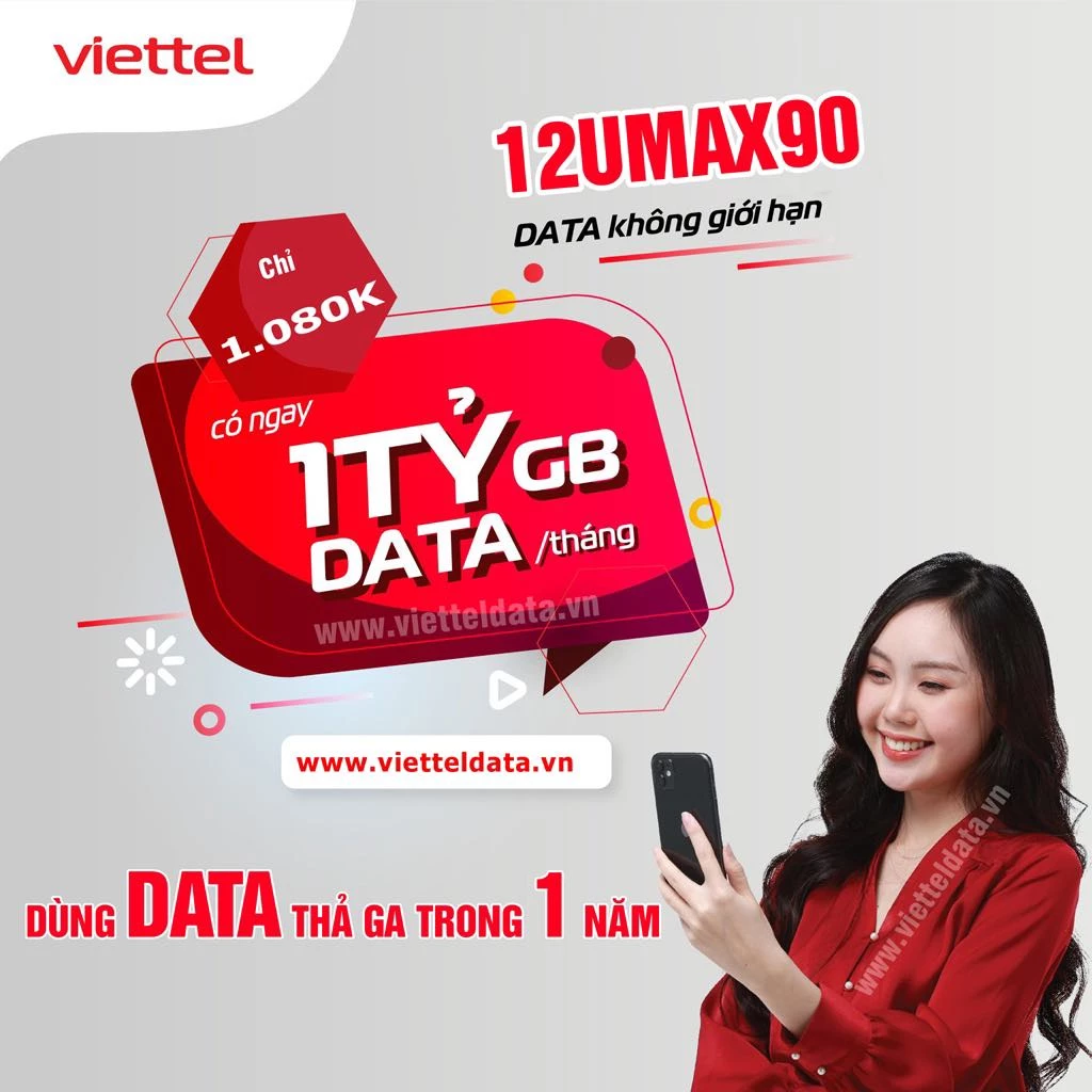 SIM 4G VIETTEL 12SD125Z 12SD135 12ST60N U1500 VINA D500 MOBI MDT250A MIỄN PHÍ 12T KHÔNG NẠP TIỀN