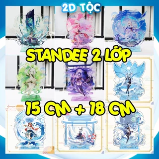 [Loại đặc biệt] Mô hình Standee Mica Acrylic Game Genshin Impact 2 miếng cắm background và nhân vật – 2D Tộc Shop