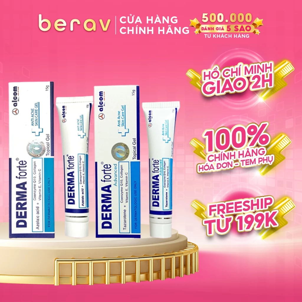 Gel Giảm Mụn, Thâm Sẹo Và Dưỡng Da Gamma DERMA FORTE Gel 15g