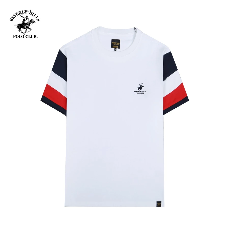 Beverly Hills Polo Club - Áo thun Ngắn tay Nam Regular Fit WT WHITE- BHPC TSMRSS23TL069