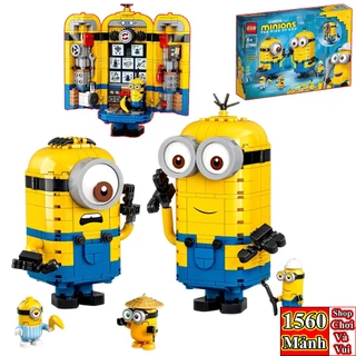 [876 Mảnh - 2 Minion] BỘ ĐỒ CHƠI XẾP HÌNH Robot MINION, Cỗ Máy Chiến Đấu Minion, Sự Trỗi Dậy Của Gru