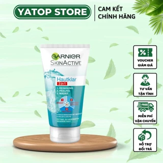 Sữa Rửa Mặt Ganier 3in1 Nga 150ml 3 Chức Năng Làm Sạch Tẩy Da Chết Mặt Nạ Mask