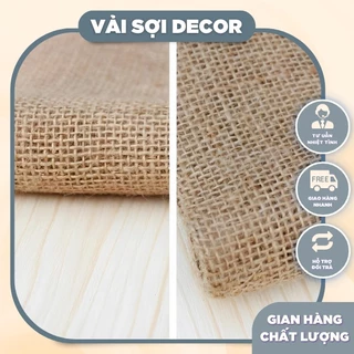 Vải bố CANVAS ĐAY decor vintage, làm rèm , che trần.