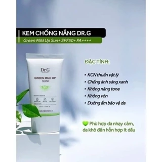 KEM CHỐNG NẮNG DR.G BẢN XANH LÁ 50ML