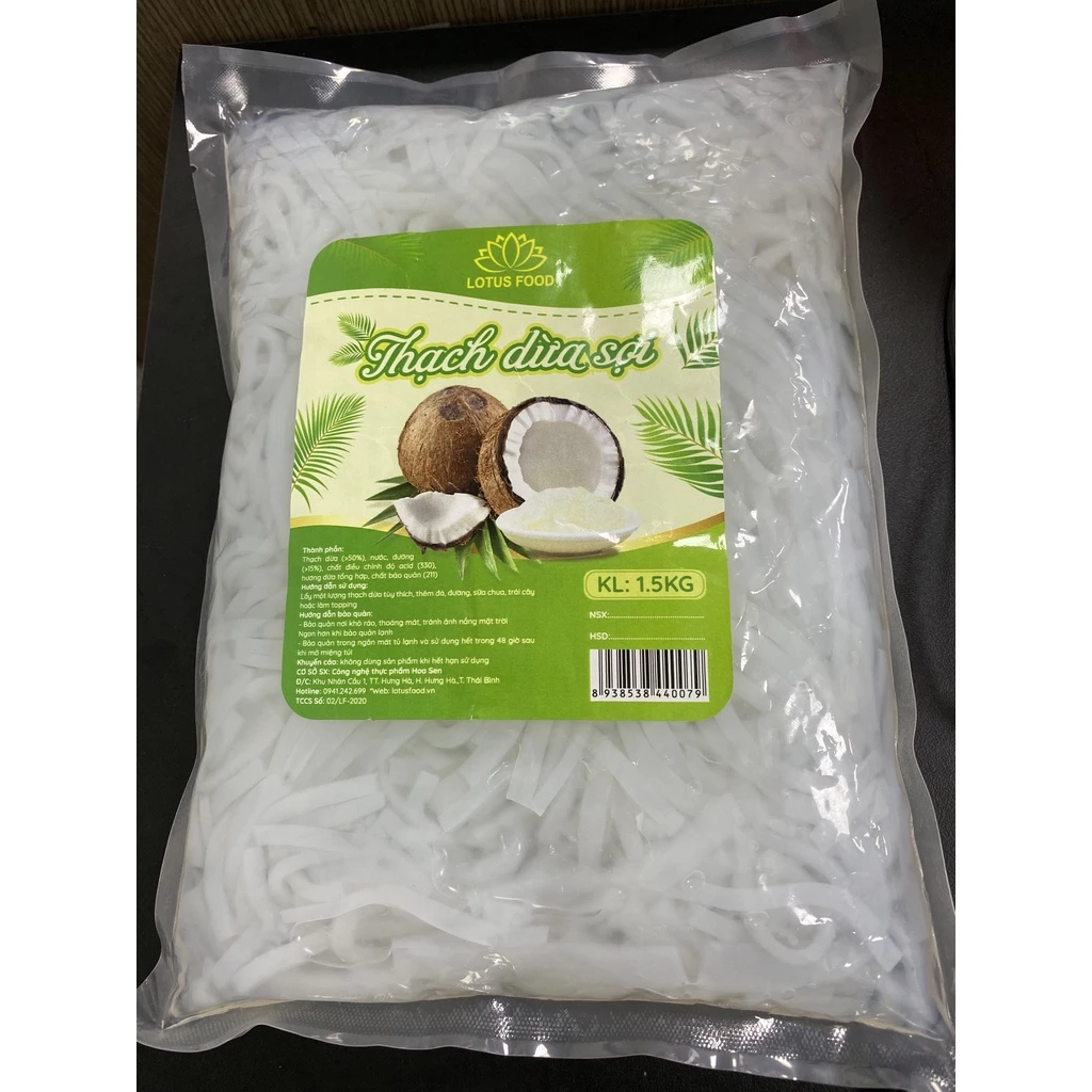 Thạch Dừa Sợi Lotus Food - 1.5 Kg