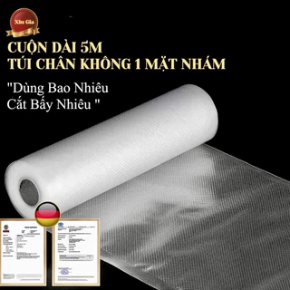 Túi hút chân không thực phẩm BOLNE MỘT MẶT NHÁM [dạng cuộn 500cm]