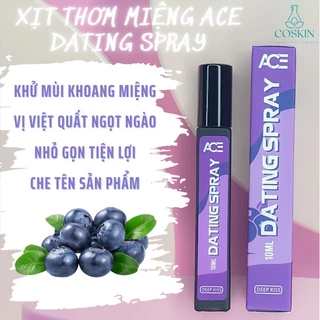 Xịt Thơm Miệng Kissing Spray ACEMAN Nam Nữ 10ml Hương Vị VIỆT QUẤT Tự Nhiên Ngọt Ngào | COSKIN