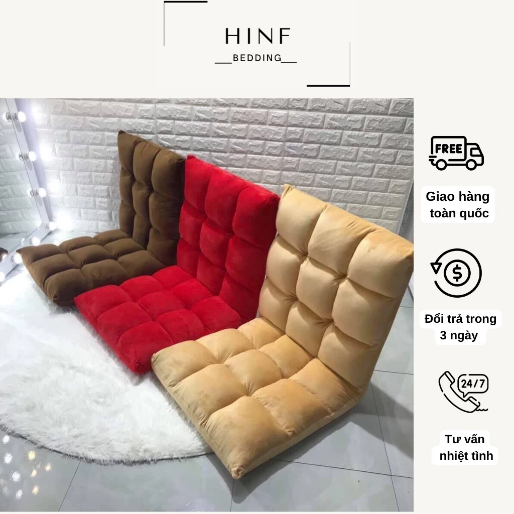 Ghế bệt tựa lưng ghế tatami kiểu nhật gập 5 cấp độ khung thép chắc chắn chịu lực 200 kg dễ dàng sử dụng