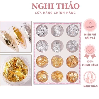 Giấy nhún nail vàng bạc