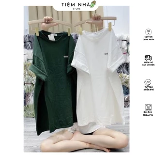 Áo Thun Form Rộng Cotton Khô Nam Nữ In Chữ BABYONLY