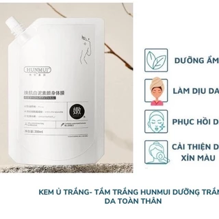 Mặt Nạ Ủ Trắng Body HUNMUI 300ml Dạng Bịch Có Vòi