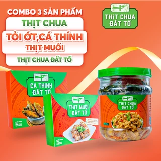 Combo 3 Sản Phẩm Thịt Chua Tỏi Ớt, Cá Thính, Thịt Muối