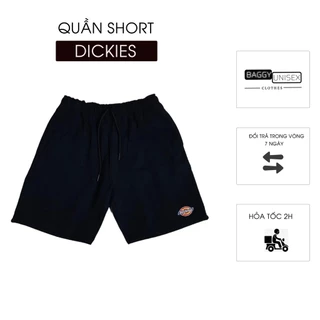 Quần short nỉ DICKIES  nam-nữ BAGGY UNISEX  chất sooc mềm mát, quần đùi thể thao chuẩn form cạp chun dây rút