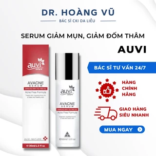 Serum AUVI  giảm mụn, giảm đốm thâm Auvi Avacne Serum 30ml hỗ trợ ngừa thâm mụn- Dr. Hoàng Vũ