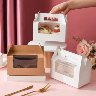 5 Hộp đựng cupcake có quai xách 1,2,4,6 ô