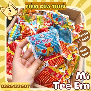 10 Gói Mì Tôm Trẻ Em Ăn Liền, Mì Trẻ Em, Mì An Bính, đồ ăn vặt tuổi thơ