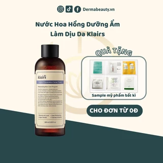 [Nhập Khẩu] Nước Hoa Hồng Làm Sạch, Dưỡng Ẩm, Se Khít Lỗ Chân Lông Klairs Supple Preparation Facial Toner 180ml