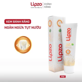 Kem Đánh Răng Lipzo Dược Liệu 185Gr Chống Tụt Nướu, Ngăn Ngừa Chảy Máu Chân Răng, Ngừa Khuẩn