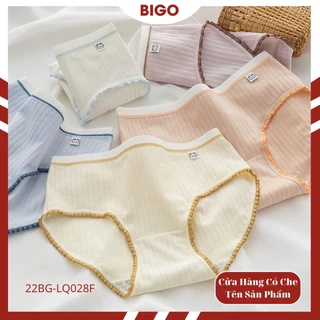 ❤️Quần Lót Nữ❤️ quần lót Cotton gân tăm,cao cấp thoáng mát kháng khuẩn BIGO Mã [ 23BGF-LQ066 ]