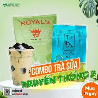 COMBO Trà Sữa Truyền Thống (Trà Đen + Bột Sữa) Pha 125 Ly