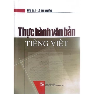 Sách - Thực hành văn bản Tiếng Việt