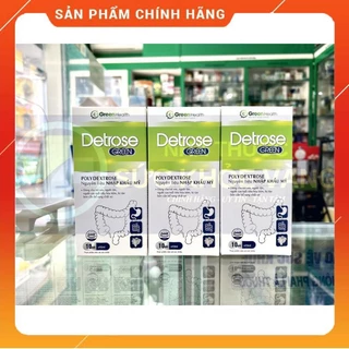 ✅ DETROSE GREEN - Hỗ Trợ Bổ Sung Chất Xơ Tự Nhiên, Dùng Cho Người Táo Bón, Tiêu Hóa Kém (Hộp 10 gói)