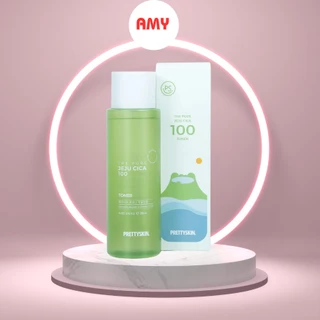 Nước Hoa Hồng Cho Da Dầu Pretty Skin 250ml Toner Jeju Rau Má Giúp Giảm Mụn