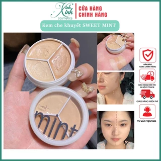 Che Khuyết Điểm 3 Ngăn Sweet Mint chất mịn che phủ tốt lâu trôi | XINH XINH CÓMETICS