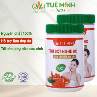 Tinh bột nghệ nguyên chất Tuệ Minh, bột nghệ đỏ giảm viêm loét dạ dày, làm đẹp da tốt cho hệ tiêu hóa