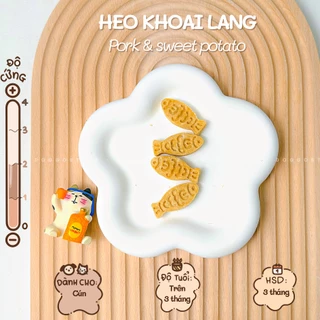 Treat Bánh Thưởng Cho Chó Thịt Heo Và Khoai Lang Sấy Khô DOGGO Homemade Không Chất Bảo Quản 50G Thức Ăn Cho Chó Thú Cưn