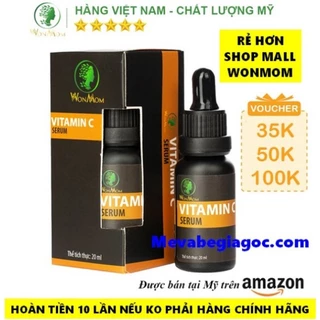 Chăm Sóc Da Mẹ Bầu Serum Vitamin C Sáng Da Mờ Thâm 20ml | Dưỡng Trắng | Mờ Thâm Mụn - Wonmom