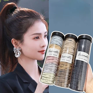 Ống 100 Chun Buộc Tóc Cho Nữ Màu Vintage Siêu Hot CH1