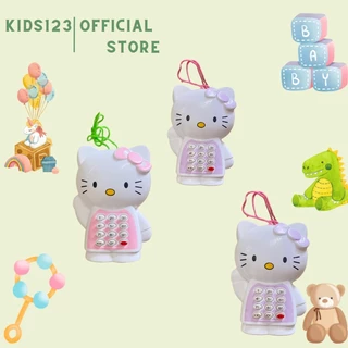 Đồ chơi điện thoại mèo hello kitty nhiều màu, màu ngẫu nhiên chất liệu nhựa mã DT 025