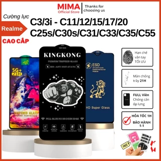 Kính cường lực KINGKOG Realme C3 C11 C12 C15 C17 C20 C25s C30s C31 C33 C35 C21Y C25Y C55 C51 C53