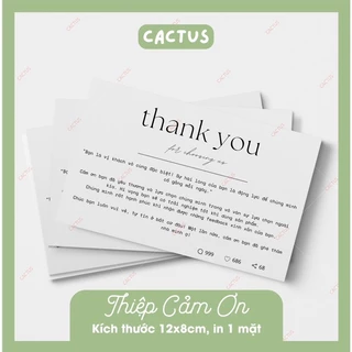 [ Hoả Tốc] Thiệp Cảm Ơn, Card cảm ơn, Card Thank You Mã G1