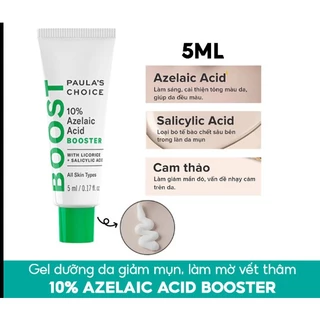 Paula's Choise 10% Azelaic Acid Booster - Paulas Choice gel giảm mụn mờ thâm 5ml