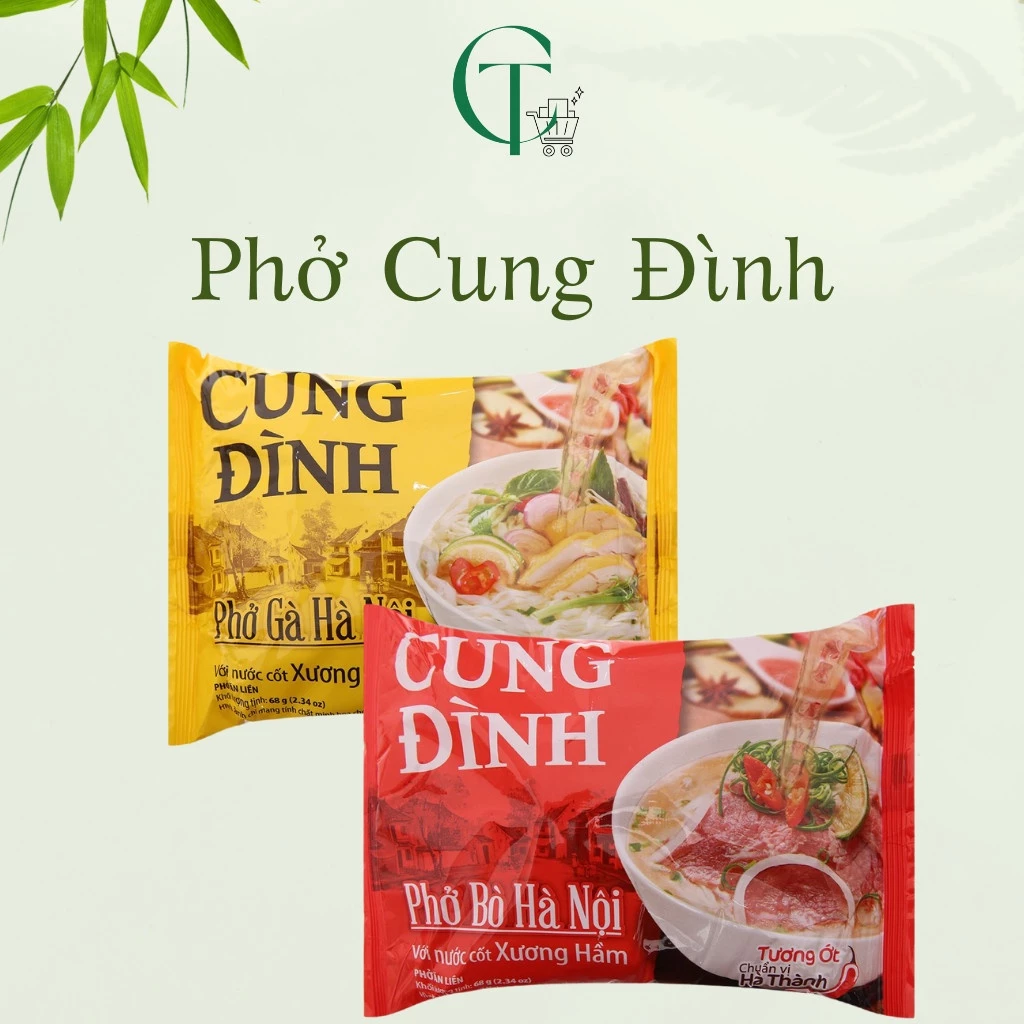 Combo 10 gói phở Cung Đình (gói 68g)