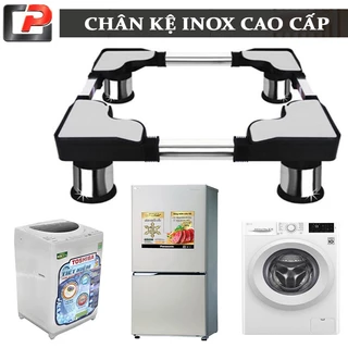 Kệ máy giặt tủ lạnh trụ Inox chống rung cao cấp Chánh Phát, Sử dụng máy giặt từ 6 – 9 kg, tủ lạnh từ 90 – 270 lít