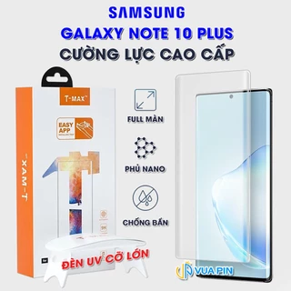 Kính cường lực Samsung Note 10 Plus nhận vân tay màn hình đèn UV cỡ lớn T-Max - Dán màn hình Samsung Galaxy Note 10 Plus