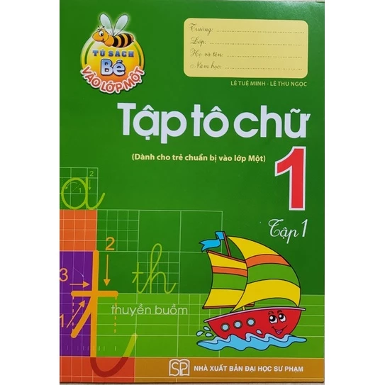 Sách - Tập tô chữ cho bé chuẩn bị vào lớp 1