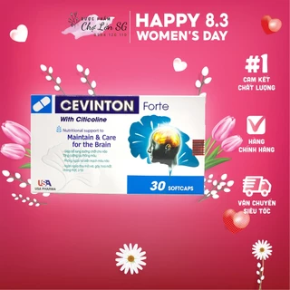 [CHÍNH HÃNG] Viên uống bổ não CEVINTON FORTE giảm đau đầu, mất ngủ, hoa mắt chóng mặt – Hộp 30 viên