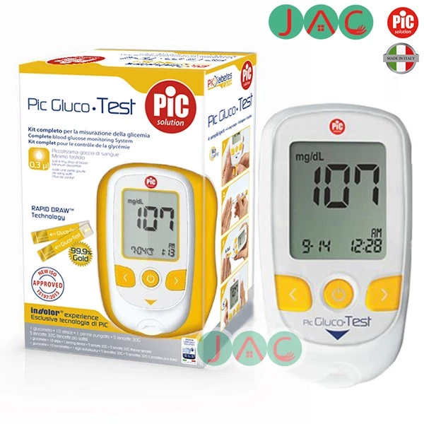 Máy đo đường huyết PIC Gluco Test - Chính hãng